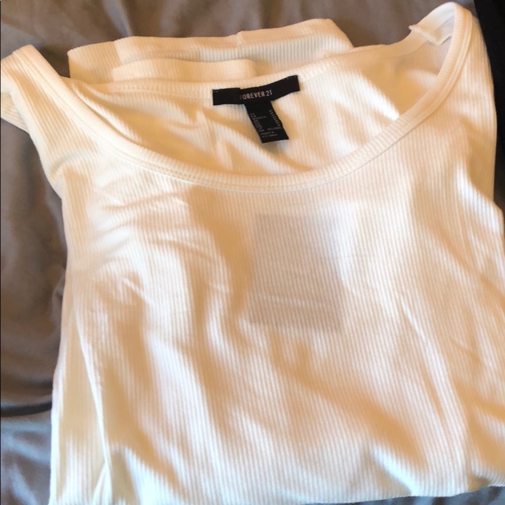 Long sleeve white top